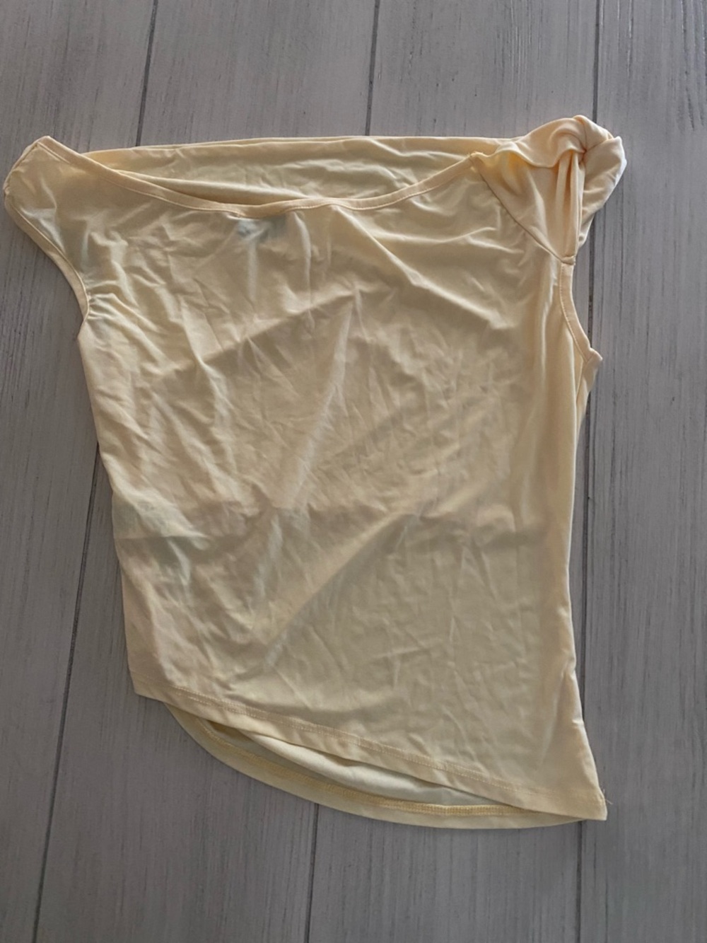 ASOS Cream One-Shoulder Top - Picture 5 of 5